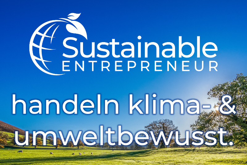 Kachel Sustainable Entrepreneur handeln klima und umweltbewusst